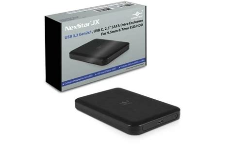 VANTEC NexStar JX NST-258B3 USB 3.2 Gen 2x1 TYPE C & TYPE A COMATIBLE 2.5INCH DISK ENCLOSURE 9.5mm & 7mm Drive Supported